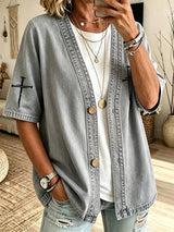 Women's Faith  Print Cardigan
