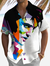 Vacation Music Short Sleeve Pocket Shirt