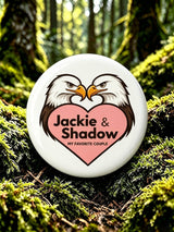 Unisex Retro Jackie Strong Pin-Back Button