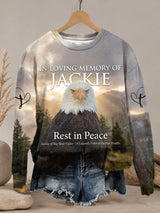 Retro In Loving Memory Of Jackie Rest In Peace Jackie Of Big Bear Valley A Legend. Forever In Our Hearts Print Sweatshirt