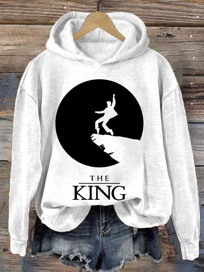 Women's The King Print Casual Sweatshirt