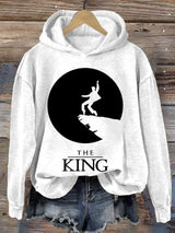Women's The King Print Casual Sweatshirt
