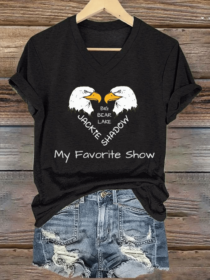 Women's Jackie & Shadow Print Casual T-Shirt