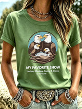 Women's Jackie And Shadow Printed T-shirt