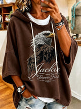 Women'S Casual Bald Eagle "Jackie" Print Top