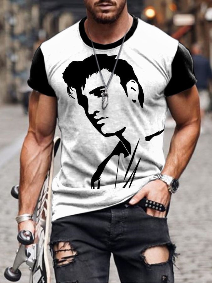 Men'S Music Festival Print T-Shirt