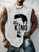 Men's Vintage Music Superstar  Print Vest