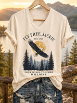 Women's Your Wings Touched Millions Jackie Print Tee