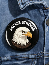 Unisex Retro Fly High Jackie Pin-Back Button