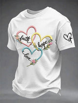 Men's Faith Printing  T-Shirts