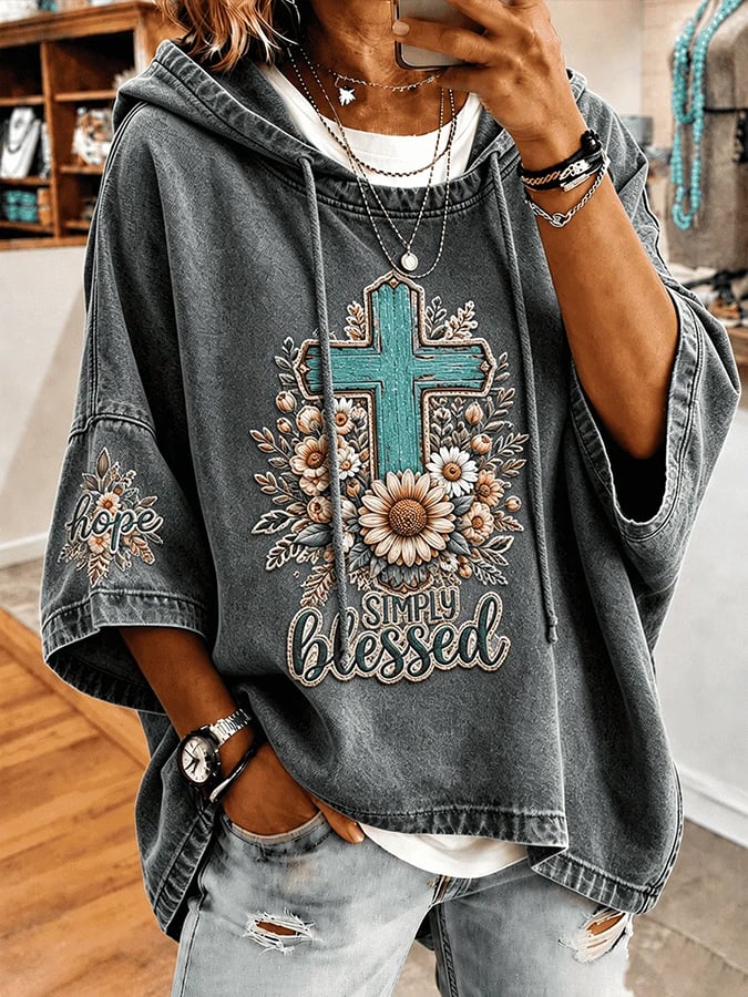 Women's  Faith Over Fear Printing  Top