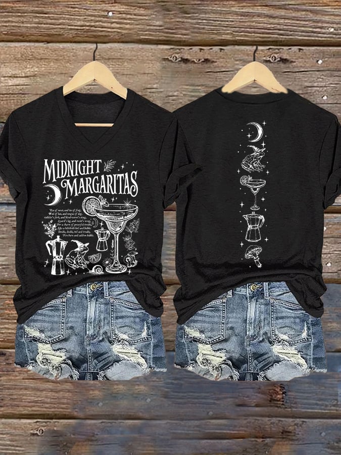 Women's Midnight Margaritas Print T-shirt