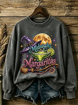 Women's Midnight Margaritas Print Casual Sweatshirt