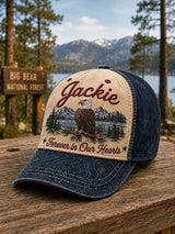 Unisex Retro Rest in Peace Jackie Print Hat