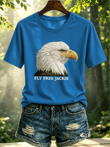 Women's Fly Free Jackie Print Casual T-shirt