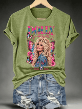 Women's Vintage Country Music Tribute Parton Tour T-Shirt