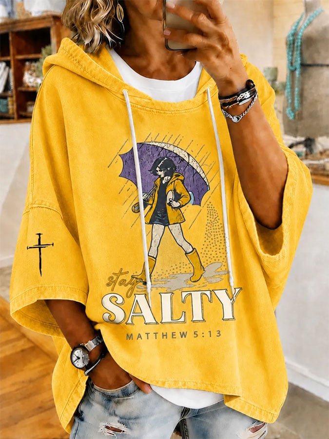Women's Casual Printed Loose Sweatshirt
