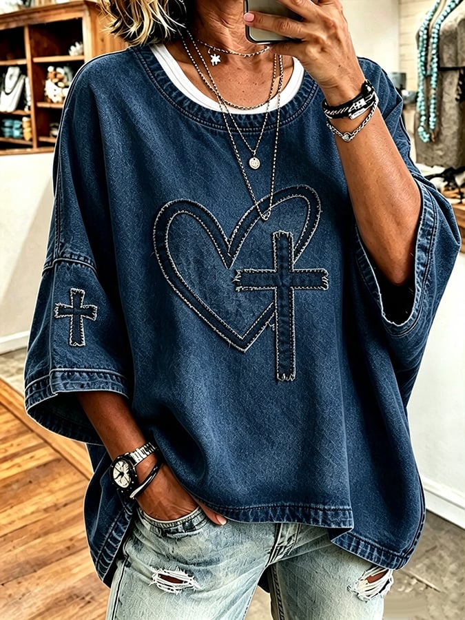 Women's  Faith  Pattern Hoodie