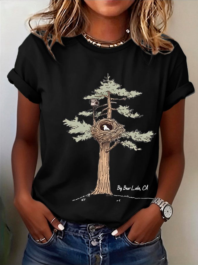 Women's Jackie And Shadow Printed T-shirt