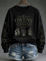 Women's Owens Sisters Apothecary Witch Print Casual Sweatshirt