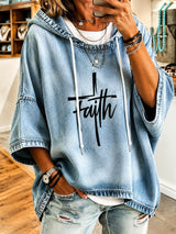 Women's  "Faith" Print Casual Top