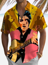Vacation Music Short Sleeve Pocket Shirt
