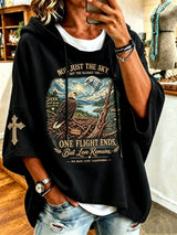Women'S Casual Bald Eagle "Jackie" Print Top