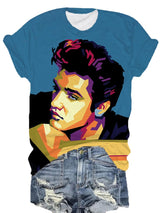 Women's Superstar Print Crew Neck T-Shirt