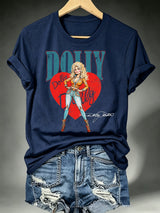 Women's Vintage Country Music Tribute Parton Tour T-Shirt