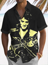 Men's Musical Short Sleeve Pocket Shirt