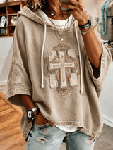Women's Casual Printed Loose Sweatshirt