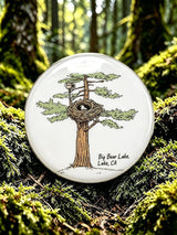 Unisex Jackie The Eagle Print Button