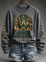 Women's Midnight Margaritas Print Casual Sweatshirt