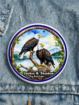 Unisex Jackie and Shadow Print Button