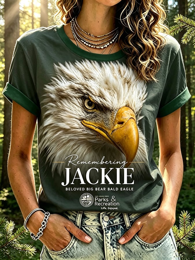 Retro In Loving Memory Of Jackie Rest In Peace Jackie Of Big Bear Valley A Legend. Forever In Our Hearts Print T-Shirt