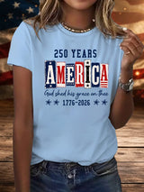 Women's 250 YEARS AMERICA Printed T-Shirt
