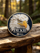 Unisex Retro Loves & Prayers  Our Hearts Are With Jackie Pin-Back Button
