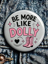 Forever Our Queen of Country Print Button