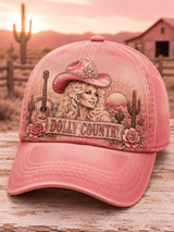Tribute to Country Music Legend Dolly Parton Printed Hat
