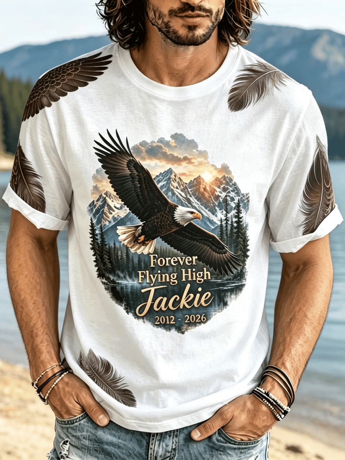 Men's Retro Forever Flying High Jackie 2012-2026 Printed Casual T-Shirt