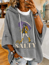 Women's Casual Printed Loose Sweatshirt