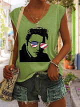 Women's The King Print Tank Top