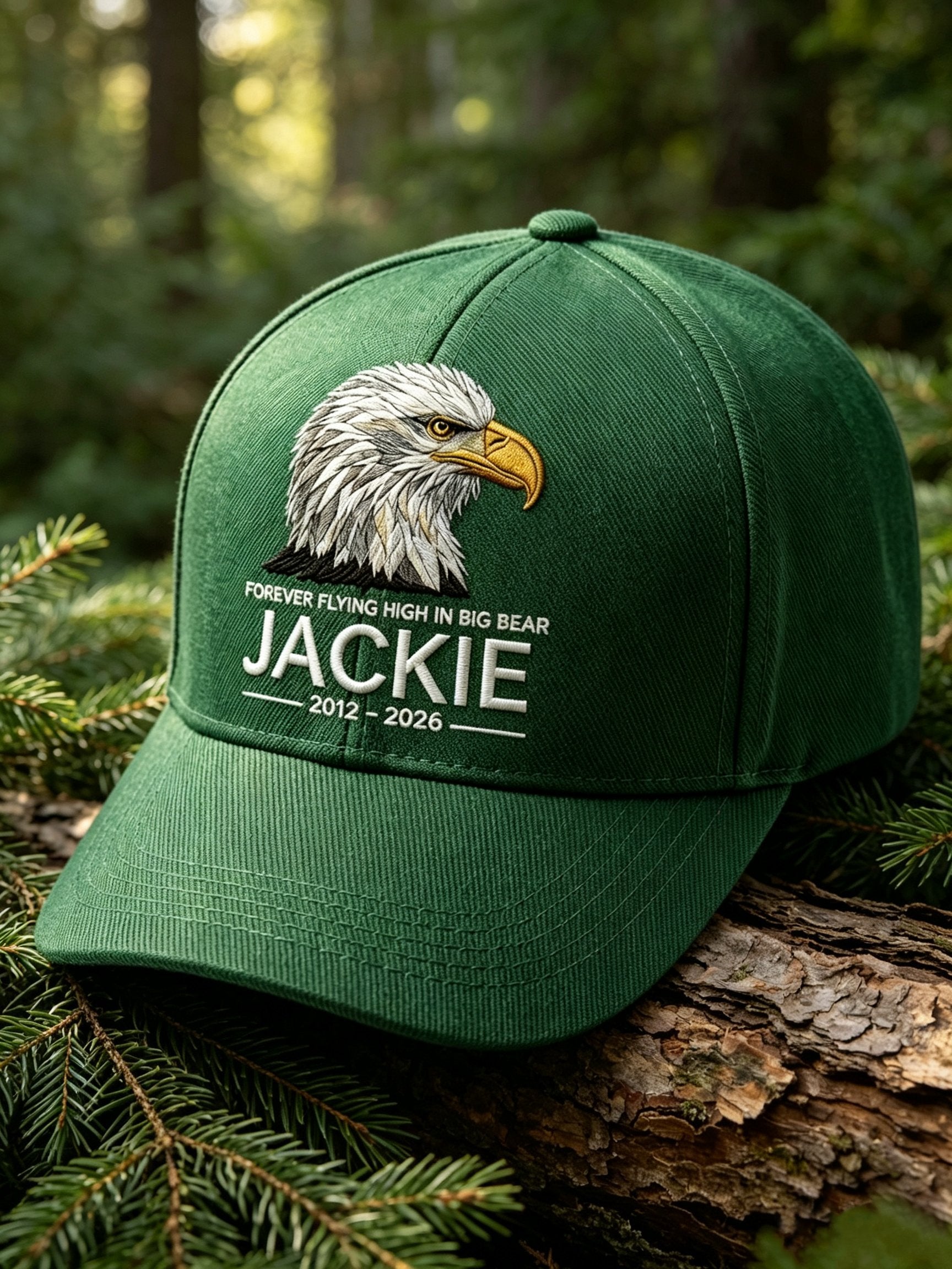 Unisex Forever Over Big Bear, Fly Free Jackie Printed Hat