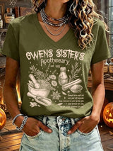 Women's Owens Sisters Apothecary Witch Print T-shirt