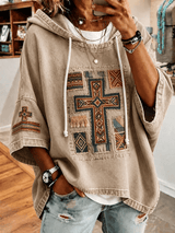 Women's Casual Printed Loose Sweatshirt
