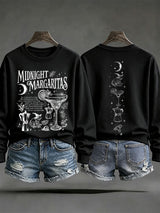 Women's Midnight Margaritas Print Casual Sweatshirt