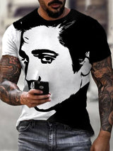 Men's Retro Music Star Print T-Shirt