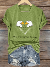 Women's Jackie & Shadow Print Casual T-Shirt