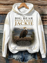 Women's Retro Commemorative Jackie Landscape Printed Hoodie