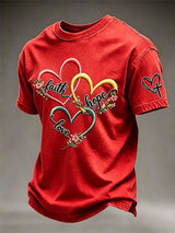Men's Faith Printing  T-Shirts